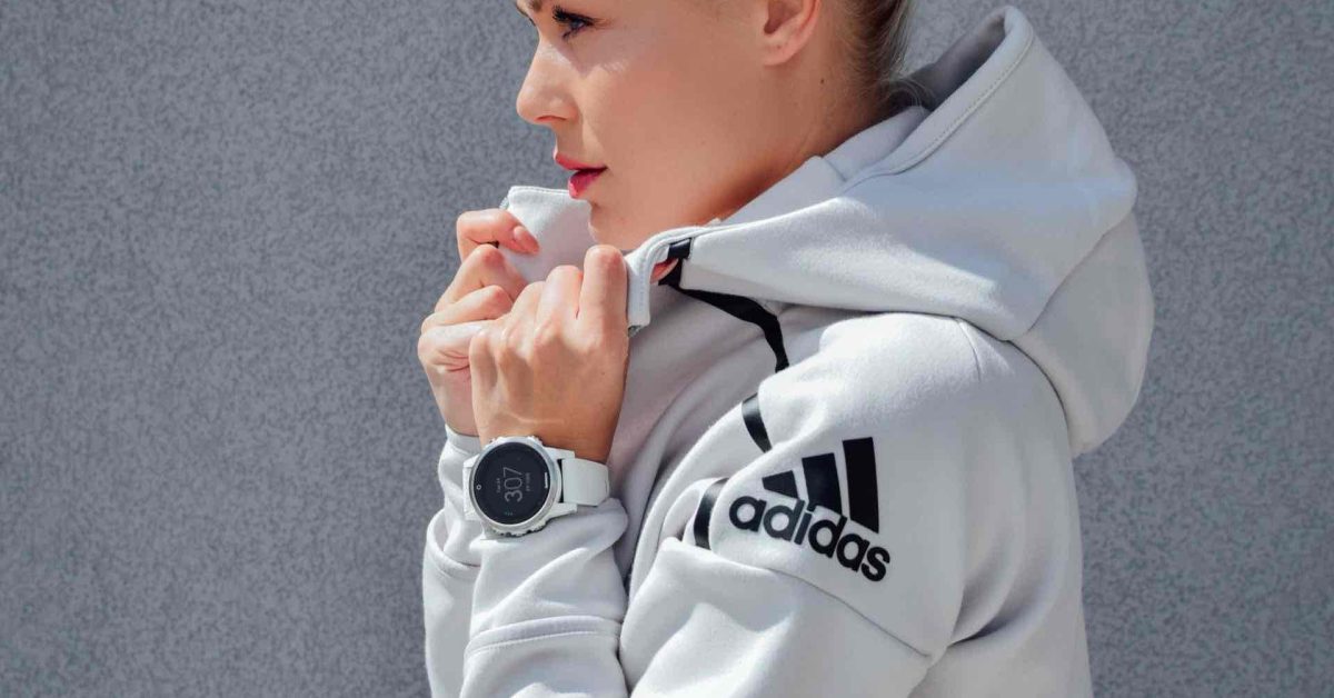 woman wearing Adidas jacket